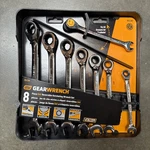 8 Pc. Standard Reversible Combination Ratcheting Set. Gearwrench 9533N. Fixed Price $70.00.
