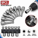 9PCS Hex Socket Nut Set 5MM-13MM Screwdriver Bit Wrench Tool. Fixed Price $17.29.