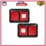Partsam 2PCS Double Led Trailer Tail Lights With Horizontal Mount Dual Red. Fixed Price $64.49.