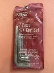 Allen Key Chesco 70221 Standard Sae Piece Hex Short Arm Wrench Set. Fixed Price $6.32.
