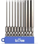 Labear - 10PC Metric Inch Long Tamper Hex, Security Allen Wrench Set, 1/4" Sha. Fixed Price $27.95.