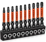 Dyrecelve Impact Torx Bit Set T15 T20 T25 T30 T40, 10-PACK Inch S2 Steel. Fixed Price $8.84.