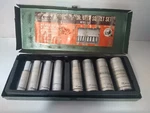 Ludell Pc Deep Impact Socket Set 3/8" Drive 10 11 12 13 14 16 17 19 Vtg Metric. Fixed Price $24.00.