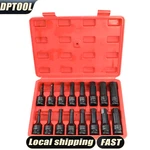 10/16PC 1/2" Impact Hex Bit Set Cr-mo Steel Allen Driver Socket Kit. Fixed Price $31.34.