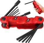 11-PIECE Large Folding Hex Key Set Sae (3/32"-1/2"), Heavy Duty Allen Wrench. Fixed Price $20.37.