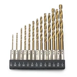 13PC Hex Shank Titanium Drill Set Multi. Fixed Price $7.95.