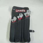 Urrea 795G Chrome-plated Adjustable Wrenches 3 Pc. Set With Rubber Grip In Pouch. Fixed Price $109.99.