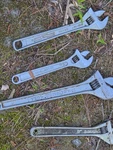 Crescent/craftsman/hercules/cannon Lock 4PC Steel Adjustable Wrench Set Sae. Fixed Price $25.00.