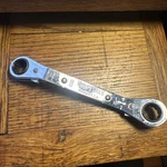 Vtg Craftsman Box End Ratchet Wrench 43363 1/2" 9/16" Usa 12 Point Very Nice. Fixed Price $25.99.