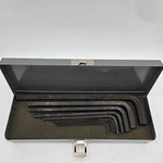 Allen 10PC Metric Long Arm Hex Key Set With Metal Case #56085. Fixed Price $19.99.