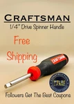 Craftsman 1/4" In. Socket Screwdriver Spinner Handle Nut Adapter. Fixed Price $9.25.