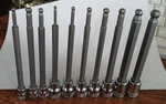 New Craftsman Piece Metric Long Ball End Hex Bit Driver Socket Set 3 To 10MM. Fixed Price $34.88.