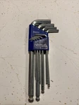 Eklind 13709 Bright-ball-hex-l Key Allen Wrench 9PC Set Metric Mm Sizes 1.5-10. Fixed Price $12.50.