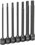 Grey Pneumatic 1267MH 3/8" Pce 6" Length Metric Hex Driver Set. Fixed Price $130.79.