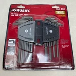 Husky 26-PC Long Arm Hex Key Set Sae/metric, Black/gray. Fixed Price $12.76.