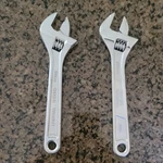 Kobalt 8 Adjustable Wrench Set Chrome Vanadium Steel Finish Sae 2 Pc. Fixed Price $10.00.