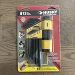 Husky 13 Piece Sae Long Arm Hex Key Set - Allen Wrench Tool Kit #12204 Handle. Fixed Price $9.99.