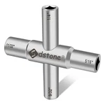 Sdstone 4 Way Sillcock Key,steel Water For Valve, Faucet, 1PACK, Silver. Fixed Price $13.35.