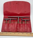 Starrett S579H Five Piece Scoping T-handle Set Sae Metric With Red Pouch. Fixed Price $72.24.