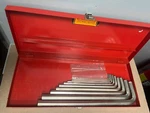 Gehawe Chr-van 11 Pc. Hex Allen Wrench Set Original Box Made West Germany. Fixed Price $125.00.