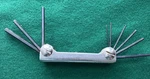 Chesco #88095 Vintage Foldable Allen Hex Key Wrench Set - Made Usa. Fixed Price $6.23.