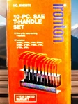 Ironton 10-PC. Sae T-handle Hex Key Set Comfort Grip, Easy Turning, Alloy Steel.. Fixed Price $13.49.