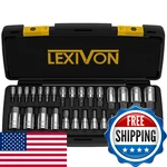 Lexivon Master Hex Bit Socket Set, S2 Alloy Steel, 32-PIECE Sae Metric. Fixed Price $74.67.