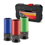 Powerbuilt 3 Piece Zeon Sae Lug Socket Set For Damaged - 240097. Fixed Price $44.95.