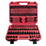 Amm 107PCS Allen And Torx Bit Socket Set, 1/4", Black. Fixed Price $112.58.