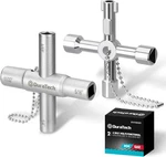 Duratech 4 Way Sillcock Set, Utilities Key, 2-PACK, Silver. Fixed Price $32.48.