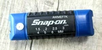 New Snap On Tools Folding Mertic Hex Wrench Set Blue Plastic Handle AWMEF7K. Fixed Price $18.99.