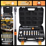 Elead 16-PIECE Spark Plug Socket Set With Torque Wrench And Extensions. Fixed Price $69.99.