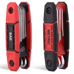 17PCS Folding Allen Wrenches Sets Pack Of 2 Metric & Sae Hex Durab. Fixed Price $18.99.
