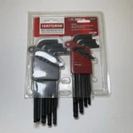 Craftsman No. 46274 Ball End Hex Key Sets Inch & Metric 26 Piece Free Ship. Fixed Price $48.27.