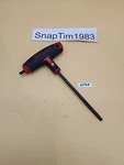 Snap-on Tools Hex T-key Wrench AWBSG14 Comfort Grip 7/32" Length 6" Usa. Fixed Price $24.99.