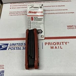 Snap On Tools AWEF9K Folding Sae Hex Wrench Set Plastic Handle Usa Keys New. Fixed Price $19.99.
