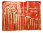 Vintage All American U.s.a. 18 Pc.(+) Purpose Hex Key Wrench Set #5493- Fine. Fixed Price $15.95.