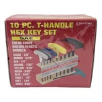 10-PIECE Sae T-handle Hex Key Set With Stand New Factory Sealed # 37861. Fixed Price $18.05.