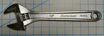 Auto Zone Duralast 12" (300MM) Heavy Duty Adjustable Wrench 78-012. Fixed Price $15.00.