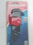 Crescent CHKLASAE13 Hex L-key Set 13PC .05-3/8 Long Arm. Fixed Price $7.95.