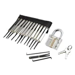 STAINLESS-STEEL-ABS-15IN1-MULTI-FUNCTIONAL-KEY-PICK-TOOL-SET-TRANSPARENT-DESIGN. Fixed Price $16.65.