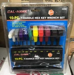 Cal-hawk T-handle Hex Key Wrench Set 10-PC Sae Tools Nip. Fixed Price $14.99.