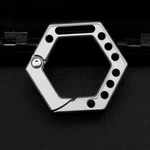 Titanium Alloy Hex Keychain Clip Edc Carabiner Ring Holder For Keys Bags. Fixed Price $23.89.