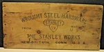 Nice Antique "stanley S.w. The Works" Wooden Sign-wrought Steel Hardware. Fixed Price $79.95.