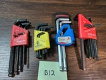 Partial Hex Key Sets, Snap On, Bondhus, Autocraft, Eklind. Fixed Price $69.99.