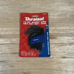 Duralast 13PC Short Arm Hex Key Set Sae 67-105-0.05",1/16",5/64",3/32",7/64". Fixed Price $14.95.