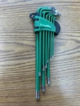 Jobsmart 9 Pc Performance Tool Long Arm Star Key Set. Fixed Price $20.00.