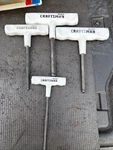 4PC Sears Craftsman Usa Handle Set Metric Uglyish 46423 46425 46426. Fixed Price $20.00.