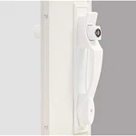Larson Certified Storm Door Push-button Heavy-duty Latch With Key Handle Set. Fixed Price $44.00.