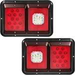 Partsam 2PCS Double Led Trailer Tail Lights With Horizontal Mount Dual Red. Fixed Price $68.99.